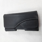 Verizon Leather Sideways Phone Case Pouch Holster Belt Clip Credit Card Holder