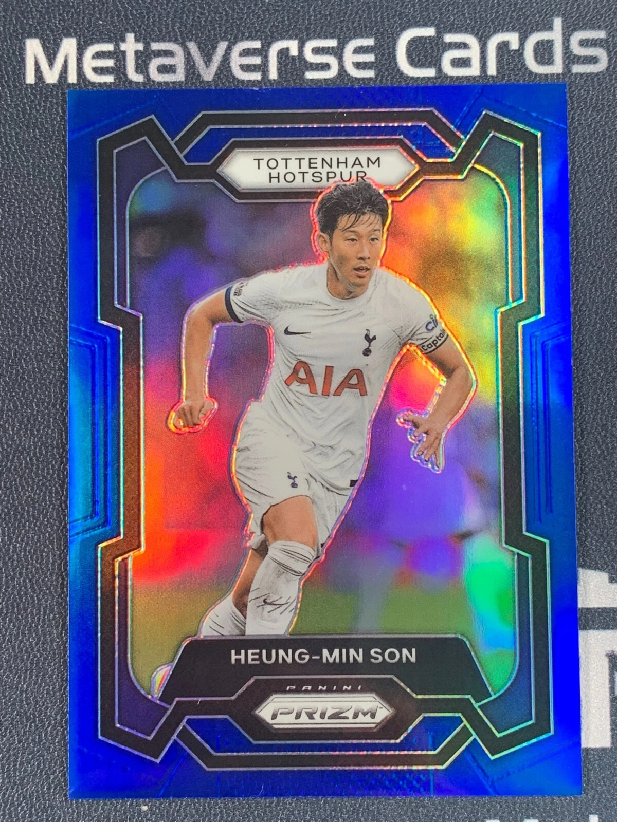 2023-24 Panini Prizm Premier League Blue Refractor Heung-Min Son #114/299
