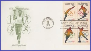 USA5 #1695-98 U/A ARTMASTER FDC BL4 Olympic Games - Bild 1 von 1