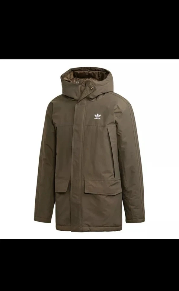 adidas Originals Mens Jacket Padded Parka Branch ED5835 Medium Winter Coat