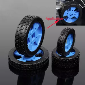 2pcs 70/47mm Rubber Car Tire Toy Wheels Model For Robotic Car Model Toy DIY - Picture 1 of 7