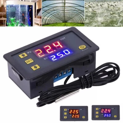 Thermostat Control Digital Temperature Controller Switch Probe DC 12V 20A - Image 1 of 4