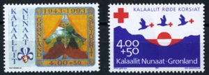 Greenland 1993, 5th Anniversary of Scouts and 70th of Red Cross, UNM / MNH - Picture 1 of 1