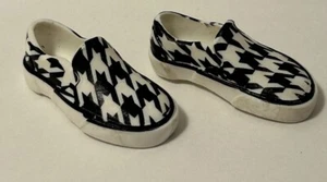 Ken Doll Slip On Shoes Checkerboard Skateboard Monster High Manster Black White - Picture 1 of 6
