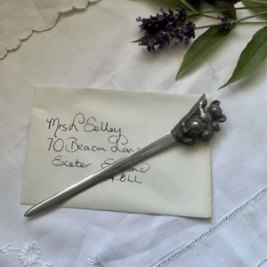 Vintage Brass Koala Letter Opener – 1950s–1970s – Stainless Steel Blade - Picture 1 of 4
