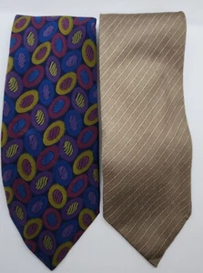 Lot Of 2 Pitti Uomo Silk Men's Neck Ties - Picture 1 of 4