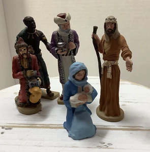 RUFFLES & FLOURISHES NATIVITY 3 KINGS & JOSEPH & 1 VALTANT  MARY & BABY JESUS - Picture 1 of 7