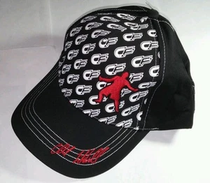 CAGE FIGHTER LIDDELL EMBROIDERED CF red letters MMA BLK ADJ BASEBALL CAP HAT - Picture 1 of 2