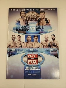UFC World Lightweight Championship- Dec. 8 Official Program! Extremely Rare! - Picture 1 of 12