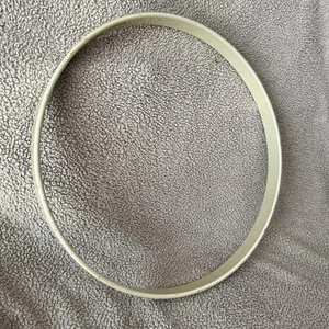 Mapex 22 inch Vintage Bass Drum Hoop Rim Light Grey Color - Picture 1 of 7