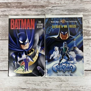 Batman: The Animated Series (2 VHS Lot) The Legend Begins Sub Zero Mr. Freeze - Picture 1 of 13