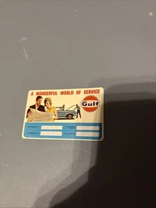 gulf gas station calendar Card 1968 Super Rare - Picture 1 of 2