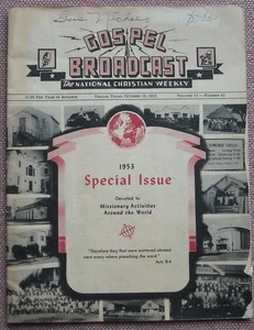 GOSPEL BROADCAST 1953~ EUGENE SMITH ~ CHURCH OF CHRIST ~ GUS NICHOLS ~ V RARE!!! - Picture 1 of 6