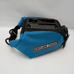 Ortlieb wasserdichte Micro Satteltasche blau Bike Pack Fahrradhalterung - Bild 1 von 9