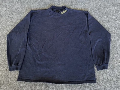 Camiseta Vaquero Hardware Manga Larga Cuello Simulado Logo Azul Para Hombre L Foto 1 de 4