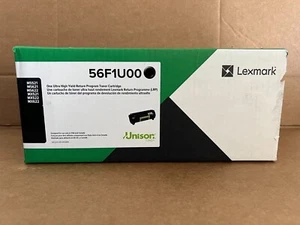 Lexmark 56F1U00 Black High Yield Toner - NEW OEM FACTORY SEALED - SHIPS FREE! - Picture 1 of 4