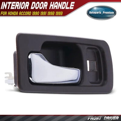Maçaneta interna dianteira cromada e marrom para Honda Accord 1990 1991-1993 - Imagem 1 de 4