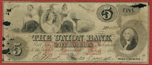 UNION BANK, HAVERHILL MASS. 1. 1. 1864 $5 BIEN (H-MA-680-C8b) - Imagen 1 de 2