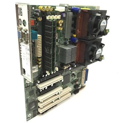 Intel SE7525GP2 Server Motherboard & CPU's, 2x Xeon 2.8GHz, 1GB RAM, PCIe x16 - Image 1 of 4