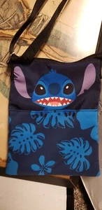 LOUNGEFLY DISNEY LILO & STITCH DAISIES PASSPORT CROSSBODY BAG BLUE Palm MINT CON - Picture 1 of 11