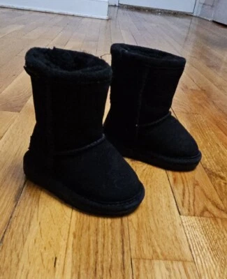 Botines de gamuza tostada BearPaw Emma ligeramente usados para niños pequeños talla 5 Foto 1 de 4