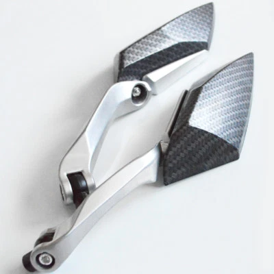 8MM 10MM CARBON GY6 MOTOR SCOOTER REAR-VIEW MIRRORS FOR VITACCI HYOSUNG KYMCO - Image 1 of 3