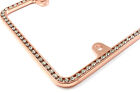 Rose+Gold+Clear+Diamond+Crystals+License+Plate+Tag+Frame+for+Auto-Car-Truck
