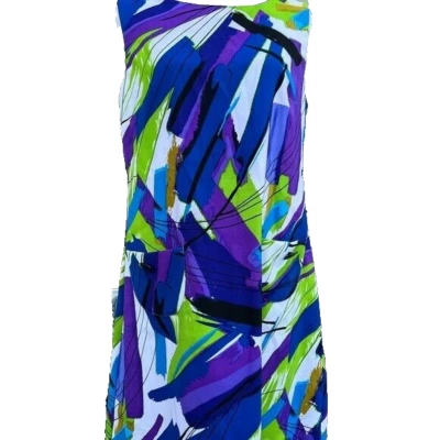 Scarlett multicolored women dress size 14 with pockets A000303 - Image 1 of 4