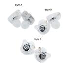Wired in Ear Headphones Eartips Headset 2Pin Plug and Play White PC Gaming