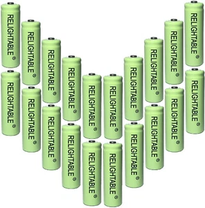 20 AA 600mAh Ni-Mh Rechargeable Battery Garden Solar Landscape Path Lights C20 - Picture 1 of 3