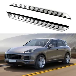 2 piezas estriberas peldaño lateral apto para Porsche Cayenne 2011-2018 92A pedal fijo - Imagen 1 de 12