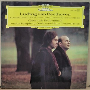 DG 2530 254 GERMANY ED 1 BEETHOVEN - KLAVIERKONZERT NR. 3 ESCHENBACH HENZE LP - Picture 1 of 3