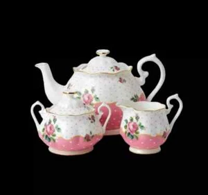 Royal Albert Cheeky Pink 3 Piece Tea Set - Picture 1 of 5