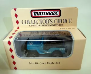 Matchbox Superfast "Collectors Choice" Serie USA 1994 No. 18 Jeep Eagle 4 x 4 - Bild 1 von 3
