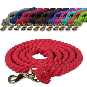 Strong Twisted Cotton Horse Dog Lead Rope with Trigger Clip Snap Hook - 2 Metre