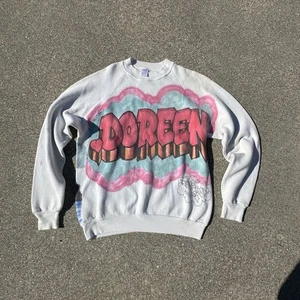 Vintage 90's Jerzees By Russell Crewneck Sweatshirt Mens Large Made USA Custom - Picture 1 of 7