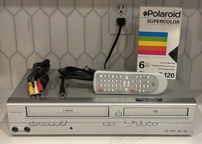 Funai SV2000 VCR DVD Combo WV805 con Cables Nueva Cinta VHS Ver Video ▶️ Foto 1 de 4