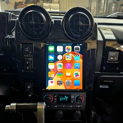 9.7" Android 15 Apple Carplay Car Radio Stereo GPS Navi For Hummer H2 2002-2007 - Image 1 of 4
