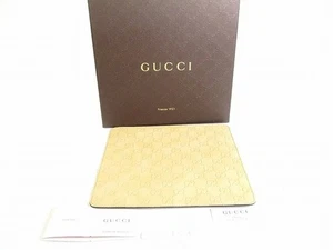 Gucci Podkładka pod mysz GG Monogram Beżowa Vintage Vtg Autentyczna Deadstock Nie używana - Zdjęcie 1 z 10