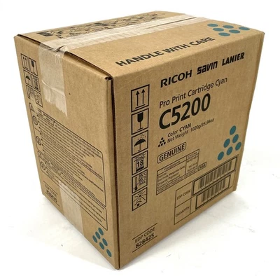 New Genuine Ricoh Savin Lanier C5200 C5210 Cyan 828425 Toner Cartridge - Image 1 of 4