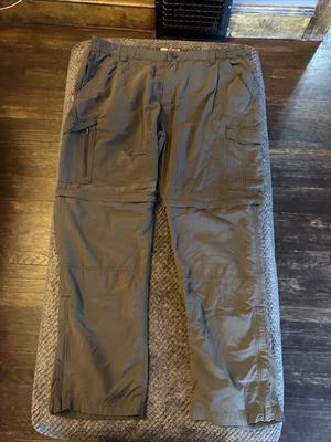 "Pantalones para hombre Craghoppers talla 42"" pantalones verdes convertibles en pantalones cortos cremallera" Foto 1 de 4