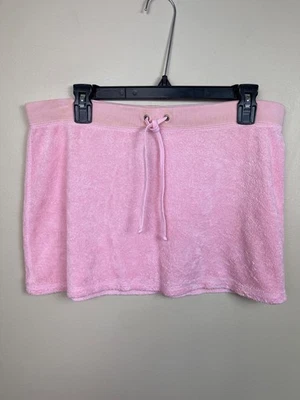 Minifalda Juicy Couture para mujer M rosa con cordón de tela de rizo minifalda de playa Foto 1 de 4