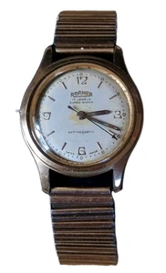 Vintage Roamer Brevete Men's Automatic Swiss Watch 17 Jewels Spare or Repair - Picture 1 of 6
