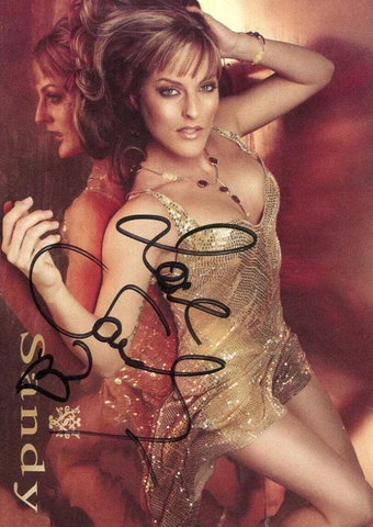 SANDY Autograph, German singer, No Angels, signed photo Cover