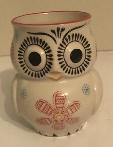 Retro Style 3D Ceramic Hand Painted Orange Owl Coffee Mug by Yokohama Studios - Picture 1 of 6