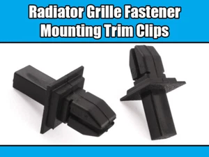 50x Mounting Trim Rivet Clips For Mercedes W123 Black Plastic Radiator Grille - Picture 1 of 2