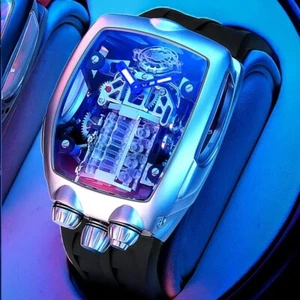Reloj de Lujo Estilo Bugatti Diseño NH05 Automático Impermeable Mecánico Deporte Hombre - Imagen 1 de 8