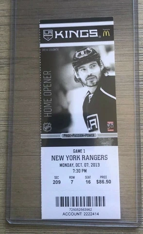 2013-14 Los Angeles Kings NHL Official Mint Ticket Stubs - pick any game! Cover