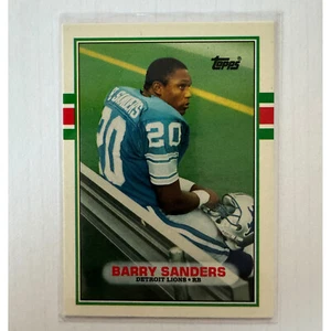 1989 Topps Traded Barry Sanders #83T RC Rookie Trading Card Lions - Bild 1 von 2