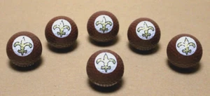 New Orleans SAINTS Football Logo Brown Golf Ball - Set of 6 Golf Balls - Picture 1 of 5